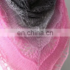 High Quality Dyed 100% Acrylic Fluffy Hand Knitting Yarn for Hats and Shawls thumbnail-5