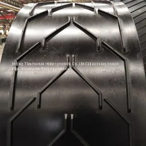 Chevron Cleated Rubber Conveyor Belt thumbnail-1