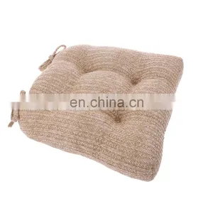 Wholesale Waterproof Reversible Custom Size PP Straw Chair Cushion Chair Pad Set of 2 for Outdoor thumbnail-7