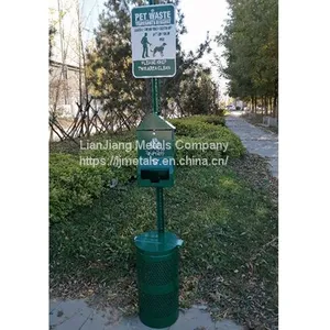 Pet Waste Station Cast Aluminum/Iron Garden Decoration Pet Waste Station China Garden Decoration Cast Part Wholesale thumbnail-1
