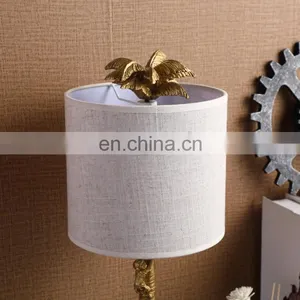 Popular Design Coconut Tree Shape Lovely Gold Monkey Decorative Resin Retro Nightstand Lamps thumbnail-3