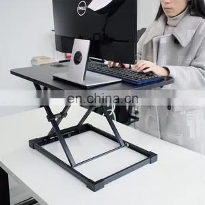 High Stability Adjustable Lifting and Lowering Stand Up Computer Table thumbnail-1