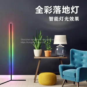 New LED Line Magic Color Dimming Corner Lamp RGB Magic Color Trigeminal Living Room Floor Lamp Remote Control RGB Corner Lamp thumbnail-5