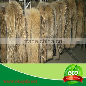 Luxury Raccoon Dog Fur Collar Wholesale thumbnail-1