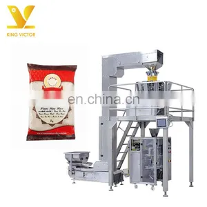 KV 10/14 Heads Electronic Weighing Scale Automatic Rice Snacks Nuts Packing Machine thumbnail-1