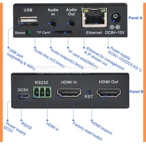 OTV-HR31H Video H264 H265 HEVC HD HDMI Recording Streaming Encoder To IP Network With TF Card For Facebook Youtube thumbnail-3