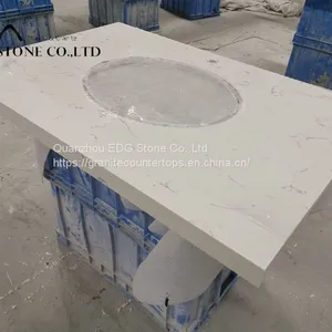 Good Quality Factory Directly Polish Kitchen Quartz Stone Countertop thumbnail-1