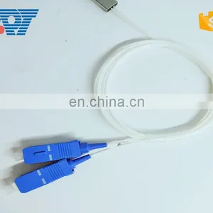 Mini Sc 1X8 Steel-Tube Gpon Fiber Optical Plc Splitter Stainess Tube With Connector thumbnail-5
