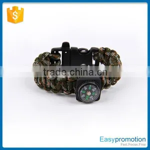 Customized Paracord Adjustable Survival Bracelet Wholesale thumbnail-2