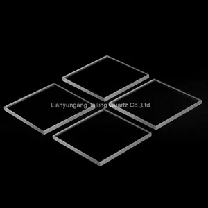 Customized Optical Quartz Plate Suqare Quartz Glass Window Plate Fused Silica Quartz Slice thumbnail-2