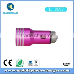 2016 New Arrival Car Charger LED Display Dual USB Car Charger With 12v Socket thumbnail-3