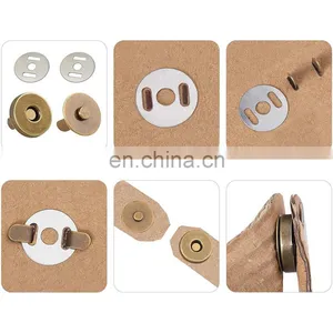 Wholesale Strong Handbag Magnet Lock Closure Clasp Hidden Metal Magnetic Button Rivet For Handbag thumbnail-5