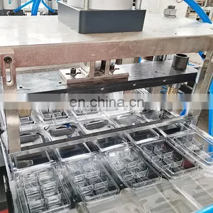 PCL450 Clear Plastic PET 6 Wax Candle Melt Clamshell Candle Trays Forming Machine thumbnail-3