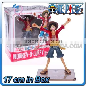MINI QUTE 17 cm Pirate Japanese Anime One Piece Action Figure Strawhat Monkey D Luffy Brinquedos Boys in Box NO.MQ 068 thumbnail-1