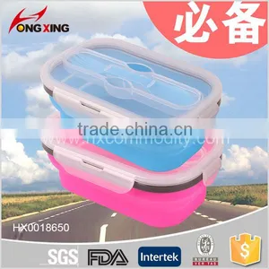 0.8L Rectangle PP Plastic Lunch Box With Spoon/chopsticks thumbnail-1