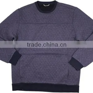 Crew Neck Quilted Sweatshirts/stylish Quilted Sweatshirts/designer Crew Neck Sweatshirts thumbnail-1