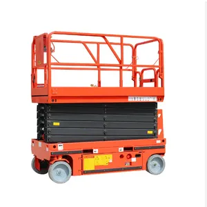 Self Propelled Mini One Two Man Lift Battery Hydraulic Electric Aerial Mobile Scissor Lift thumbnail-5