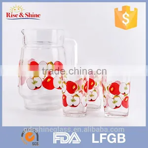 Latest Product Wholesale Drinking Juice Glass Cup /glass Tea Cup Sets thumbnail-1