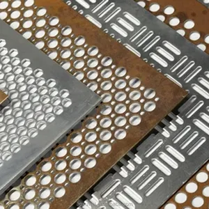 Stainless Steel Wire SS 304 Perforated Mesh Screen Plate With Round Holes Corrosion Resistant Silver 0.8-100mm Aperture thumbnail-2