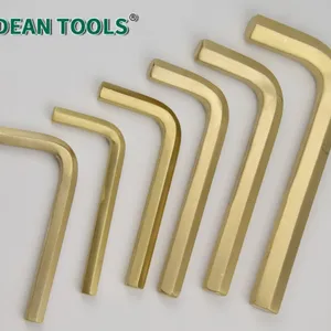 Durable Non-Sparking Hex Key Wrench Set Aluminum Bronze Alloy L-Type 11-Piece Kit Standard Compliant thumbnail-5