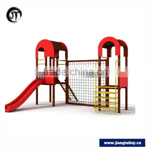 Factory Outlet Wood Plastic Composite Attractive Outdoor Playground Equipment For Children thumbnail-1