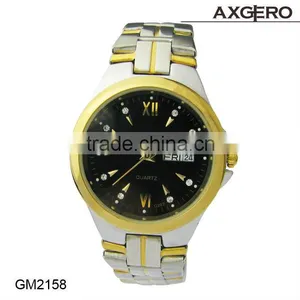 2014 Hot Selling Fashion High Quality Leather Bracelet Watch Stainless Steel Watch thumbnail-1