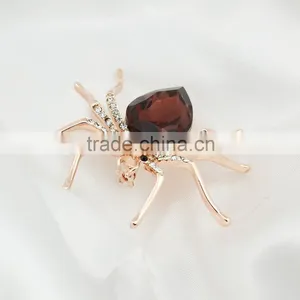 2015 Fashion Rose Gold Lady Cheap Wedding Brooches Realistic Brooch thumbnail-2