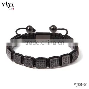 Viya Wholesale Price Hot Sale Black Beads Bracelet Chinese Knot Men Bracelet thumbnail-1