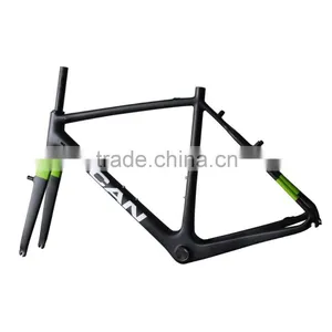 2016 Light Weight Carbon Cyclocross Frame V Brake Brake AC108 BB86 DI2 Compatible Cyclocross Bicycle Frame thumbnail-1