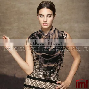 Trendy Ombre Stripe Tie Dye Pashmina/ Shawl/ Wrap/ Stole thumbnail-1