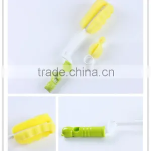 Baby Products Sponge Cleaning Bottle Brush, Wholesale Baby Feeding Bottle Cleaning Brush thumbnail-2