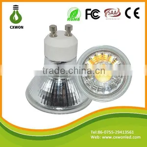 Gu10 Led Spot Lamp Cob 185-260v Input Voltage 5w Quartz Glass Cob Spotlight With ce Rohs thumbnail-2