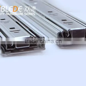 45mm 3 Fold Ball Bearing Undermount Drawer Slide thumbnail-1