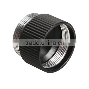 Black Extension Flashlight Tube Joint Adapter Flashlight Extender for Flashlight 18650 thumbnail-3