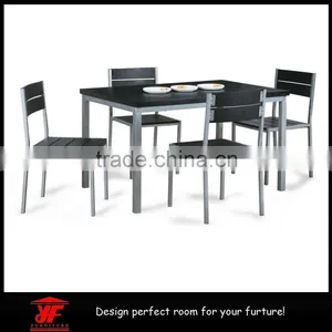 Stainless Steel Table With Wood Top Designs Noble House Furniture Dining Set thumbnail-1