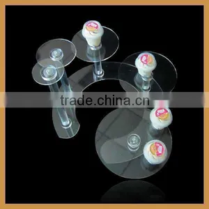 Multi Tier Acrylic Fashion Shelf Small Desk thumbnail-1