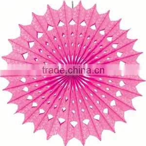 Paper Fan, Tissue Snowflake Paper Honeycomb Fan for Party Wedding Decorations thumbnail-2