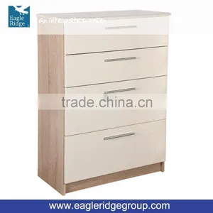 General Use Office Home Study Room Use Modern Chester 4 Drawer Chest Cabinet thumbnail-1