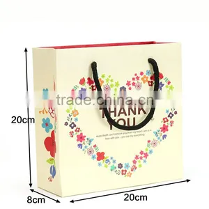 Hot Sale Simple DesignIvory Board Paper Gift Bag thumbnail-3