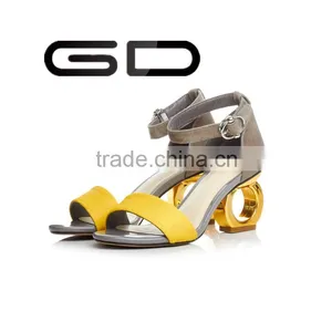 Summer Fashionable European Style Leopard Print Round Heel Sandals for Women thumbnail-4