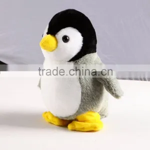 Yellow Mouth and Foot Grey Walking and Flapping Penguin thumbnail-1