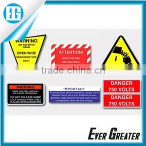 Pet/dogs/road Durable Self-adhesive Warning Label Stickers for Security thumbnail-3