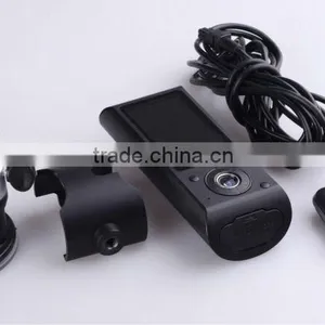 4ch Car DVR With GPS and 3G Dual Cameras + 140 Degree Super Wide Angle +1080P Car Audio+IR+GPS X3000 thumbnail-1