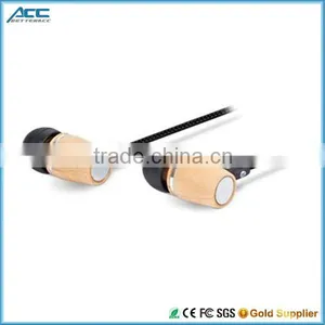 Super Bass Bamboo Wood Earphones thumbnail-1