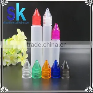 15ml 30ml Long Thin Slim Unicorn Bottle With Clear Screw Cap thumbnail-1