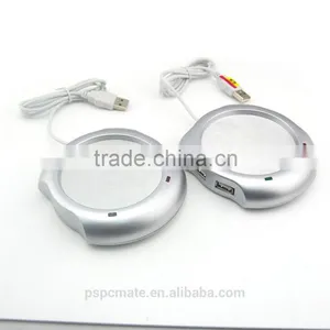4 Port USB Hub+ Coffee Warmer Heater Novel Gift for PC thumbnail-1