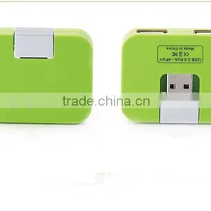 Portable Mini Cute Flat High Speed USB 2.0 HUB 4 Ports for PC Notebook Mac thumbnail-6