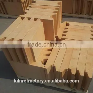 Glass Kiln Cylindrical Density DN-12 DN-15 Fireclay Brick Low Porosity Brick Kiln Bricks for Sale thumbnail-2
