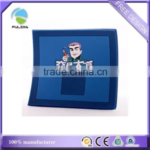 Buy Soft PVC Hot Embossed Square Pink One Color Cup Mat Coaster thumbnail-3