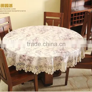 2016 Hot Sale Europe-style Polyester Jacquard Table Cloth for Wedding Banquet thumbnail-1